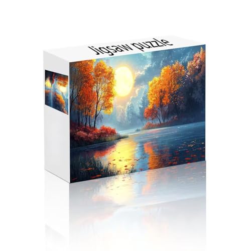 Puzzle Erwachsene 140 Teile Baum, Sonne Puzzle Lernspiel Herausforderung Schwierigkeit, Vielfältig und Bunt Puzzlespiele, Freizeitaktivität Lustige Geschenke Wohndeko für Erwachsene ab 14 Jahren S-3 von Linncen