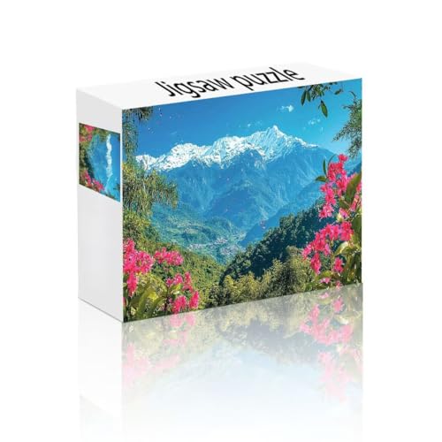 Puzzle Erwachsene 140 Teile Berg, Blume Puzzle Lernspiel Herausforderung Schwierigkeit, Vielfältig und Bunt Puzzlespiele, Freizeitaktivität Lustige Geschenke Wohndeko für Erwachsene ab 14 Jahren T-4 von Linncen