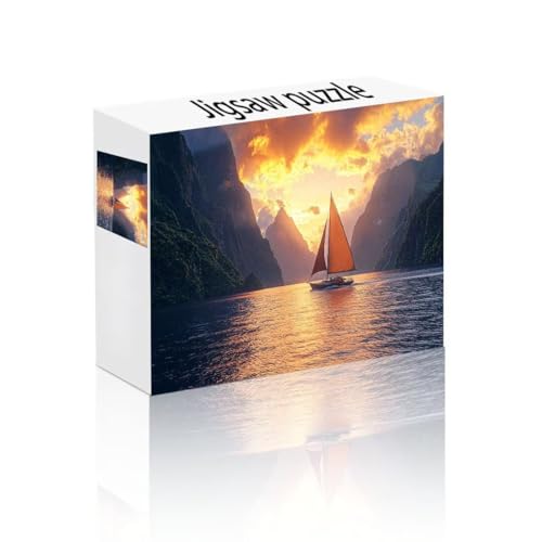 Puzzle Erwachsene 140 Teile Berg, Boot Puzzle Lernspiel Herausforderung Schwierigkeit, Vielfältig und Bunt Puzzlespiele, Freizeitaktivität Lustige Geschenke Wohndeko für Erwachsene ab 14 Jahren R-2 von Linncen