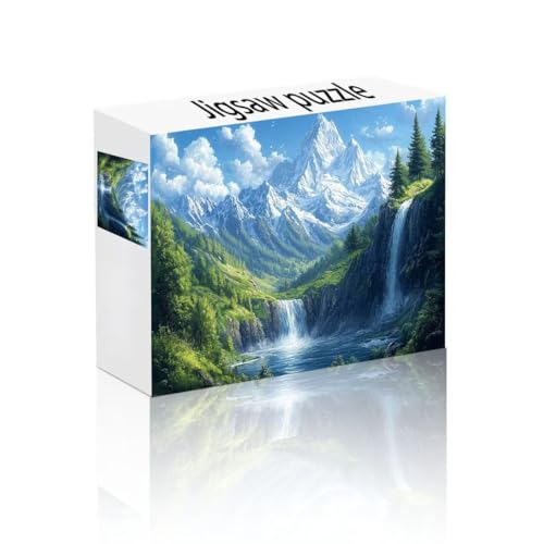 Puzzle Erwachsene 140 Teile Berg, Fallen Puzzle Lernspiel Herausforderung Schwierigkeit, Vielfältig und Bunt Puzzlespiele, Freizeitaktivität Lustige Geschenke Wohndeko für Erwachsene ab 14 Jahren Q-0 von Linncen