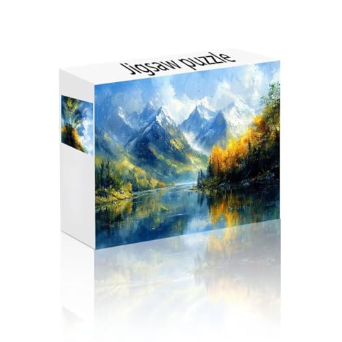 Puzzle Erwachsene 140 Teile Berg, Landschaft Puzzle Lernspiel Herausforderung Schwierigkeit, Vielfältig Bunt Puzzlespiele, Freizeitaktivität Lustige Geschenke Wohndeko für Erwachsene ab 14 Jahren B-3 von Linncen