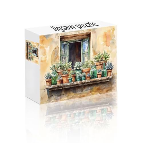Puzzle Erwachsene 140 Teile Fenster, Saftig Puzzle Lernspiel Herausforderung Schwierigkeit, Vielfältig Bunt Puzzlespiele, Freizeitaktivität Lustige Geschenke Wohndeko für Erwachsene ab 14 Jahren G-9 von Linncen