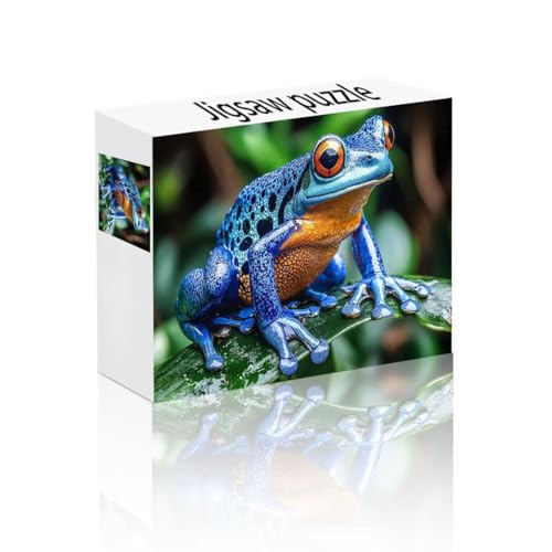 Puzzle Erwachsene 140 Teile Frosch, Interessant Puzzle Lernspiel Herausforderung Schwierigkeit, Vielfältig Puzzlespiele, Freizeitaktivität Lustige Geschenke Wohndeko für Erwachsene ab 14 Jahren F-7 von Linncen