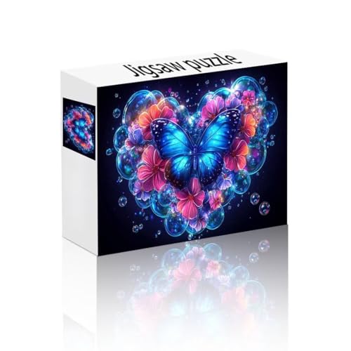 Puzzle Erwachsene 140 Teile Liebe, Schmetterling Puzzle Lernspiel Herausforderung Schwierigkeit, Vielfältig Puzzlespiele, Freizeitaktivität Lustige Geschenke Wohndeko für Erwachsene ab 14 Jahren Z-2 von Linncen