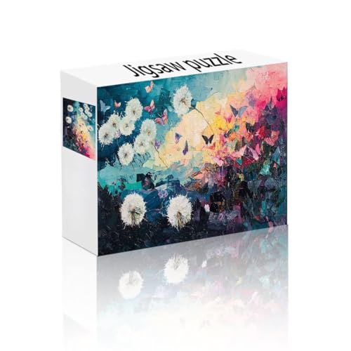 Puzzle Erwachsene 140 Teile Löwenzahn, Abstrakt Puzzle Lernspiel Herausforderung Schwierigkeit, Vielfältig Puzzlespiele, Freizeitaktivität Lustige Geschenke Wohndeko für Erwachsene ab 14 Jahren T-5 von Linncen