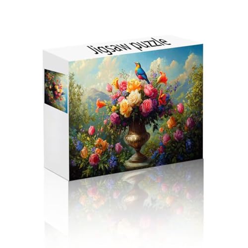 Puzzle Erwachsene 140 Teile Papagei, Blume Puzzle Lernspiel Herausforderung Schwierigkeit, Vielfältig Bunt Puzzlespiele, Freizeitaktivität Lustige Geschenke Wohndeko für Erwachsene ab 14 Jahren T-7 von Linncen