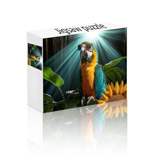 Puzzle Erwachsene 140 Teile Papagei, Cool Puzzle Lernspiel Herausforderung Schwierigkeit, Vielfältig und Bunt Puzzlespiele, Freizeitaktivität Lustige Geschenke Wohndeko für Erwachsene ab 14 Jahren D-2 von Linncen