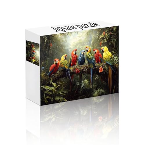 Puzzle Erwachsene 140 Teile Papagei, Landschaft Puzzle Lernspiel Herausforderung Schwierigkeit, Vielfältig Puzzlespiele, Freizeitaktivität Lustige Geschenke Wohndeko für Erwachsene ab 14 Jahren F-7 von Linncen