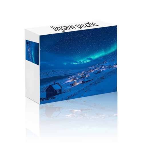 Puzzle Erwachsene 140 Teile Polarlicht, Ländlich Puzzle Lernspiel Herausforderung Schwierigkeit, Vielfältig Puzzlespiele, Freizeitaktivität Lustige Geschenke Wohndeko für Erwachsene ab 14 Jahren T-1 von Linncen