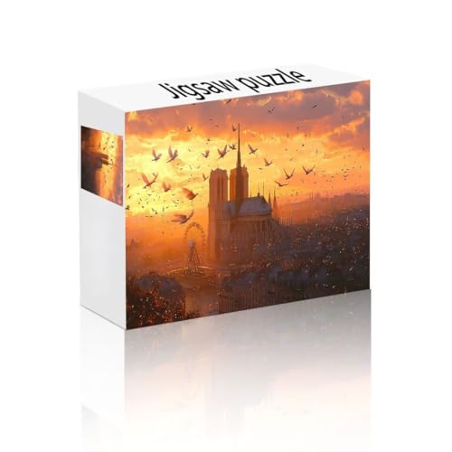 Puzzle Erwachsene 140 Teile Stadt, Vogel Puzzle Lernspiel Herausforderung Schwierigkeit, Vielfältig und Bunt Puzzlespiele, Freizeitaktivität Lustige Geschenke Wohndeko für Erwachsene ab 14 Jahren V-6 von Linncen
