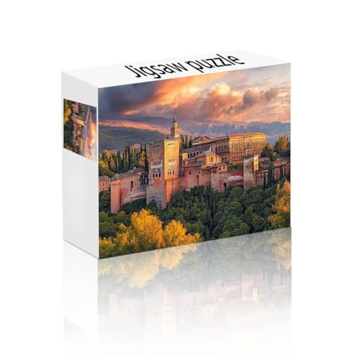 Puzzle Erwachsene 140 Teile Stadt, Wolke Puzzle Lernspiel Herausforderung Schwierigkeit, Vielfältig und Bunt Puzzlespiele, Freizeitaktivität Lustige Geschenke Wohndeko für Erwachsene ab 14 Jahren H-2 von Linncen