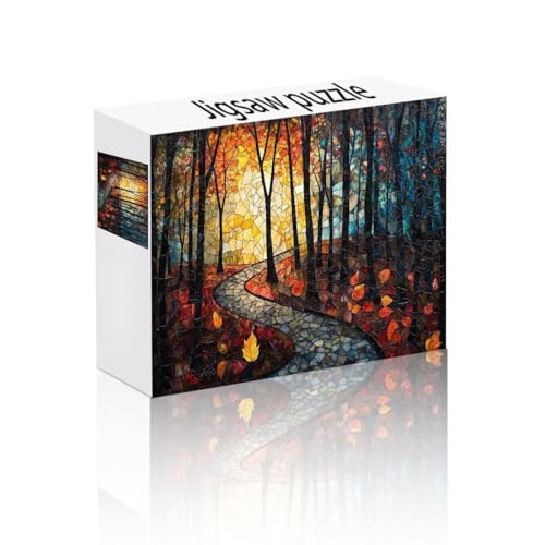 Puzzle Erwachsene 140 Teile Wald, Abstrakt Puzzle Lernspiel Herausforderung Schwierigkeit, Vielfältig Bunt Puzzlespiele, Freizeitaktivität Lustige Geschenke Wohndeko für Erwachsene ab 14 Jahren P-0 von Linncen