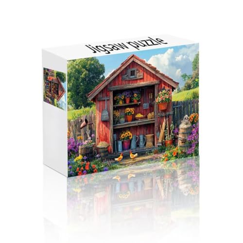 Puzzle Erwachsene 1500 Teile Bauernhof, Blume Puzzle Lernspiel Herausforderung Schwierigkeit, Vielfältig Bunt Puzzlespiele, Freizeitaktivität Lustige Geschenke Wohndeko für Erwachsene ab 14 Jahren R-3 von Linncen