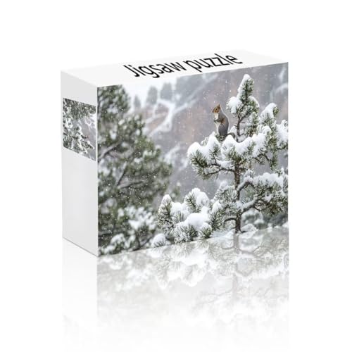 Puzzle Erwachsene 1500 Teile Baum, Eichhörnchen Puzzle Lernspiel Herausforderung Schwierigkeit, Vielfältig Puzzlespiele, Freizeitaktivität Lustige Geschenke Wohndeko für Erwachsene ab 14 Jahren O-6 von Linncen