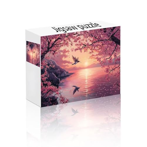 Puzzle Erwachsene 1500 Teile Baum, Sonnenuntergang Puzzle Lernspiel Herausforderung Schwierigkeit, Vielfältig Puzzlespiele, Freizeitaktivität Lustige Geschenke Wohndeko für Erwachsene ab 14 Jahren Y-1 von Linncen