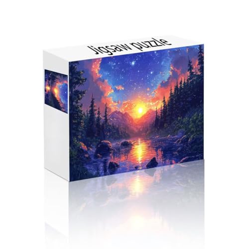 Puzzle Erwachsene 1500 Teile Baum, Sternenhimmel Puzzle Lernspiel Herausforderung Schwierigkeit, Vielfältig Puzzlespiele, Freizeitaktivität Lustige Geschenke Wohndeko für Erwachsene ab 14 Jahren D-2 von Linncen