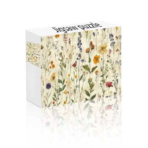 Puzzle Erwachsene 1500 Teile Blume, Anlage Puzzle Lernspiel Herausforderung Schwierigkeit, Vielfältig Bunt Puzzlespiele, Freizeitaktivität Lustige Geschenke Wohndeko für Erwachsene ab 14 Jahren N-1 von Linncen