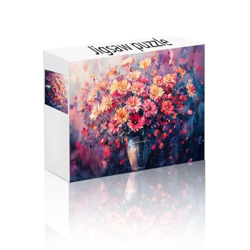 Puzzle Erwachsene 1500 Teile Blume, Gänseblümchen Puzzle Lernspiel Herausforderung Schwierigkeit, Vielfältig Puzzlespiele, Freizeitaktivität Lustige Geschenke Wohndeko für Erwachsene ab 14 Jahren S-8 von Linncen