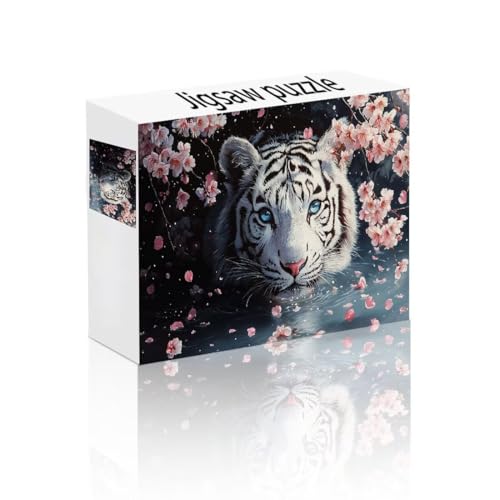 Puzzle Erwachsene 1500 Teile Blume, Tiger Puzzle Lernspiel Herausforderung Schwierigkeit, Vielfältig und Bunt Puzzlespiele, Freizeitaktivität Lustige Geschenke Wohndeko für Erwachsene ab 14 Jahren H-9 von Linncen