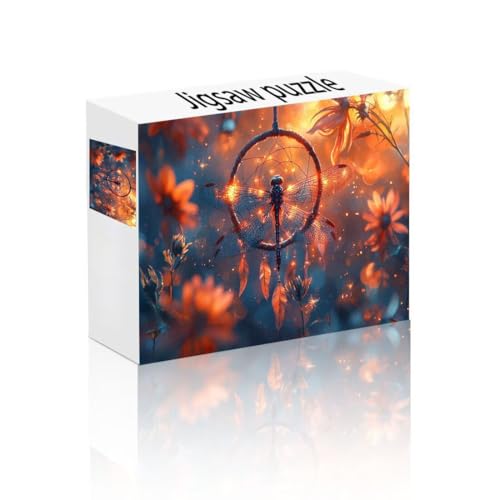 Puzzle Erwachsene 1500 Teile Blume, Traumfänger Puzzle Lernspiel Herausforderung Schwierigkeit, Vielfältig Puzzlespiele, Freizeitaktivität Lustige Geschenke Wohndeko für Erwachsene ab 14 Jahren Q-9 von Linncen
