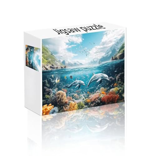 Puzzle Erwachsene 1500 Teile Delphin, Koralle Puzzle Lernspiel Herausforderung Schwierigkeit, Vielfältig Bunt Puzzlespiele, Freizeitaktivität Lustige Geschenke Wohndeko für Erwachsene ab 14 Jahren N-1 Puzzle Erwachsene 1500 Teile Delphin, Koralle Puzzle Lernspiel Herausforderung Schwierigkeit, Vielfältig Bunt Puzzlespiele, Freizeitaktivität Lustige Geschenke Wohndeko für Erwachsene ab 14 Jahren N-1 von Linncen