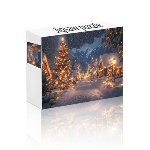 Puzzle Erwachsene 1500 Teile Dynamisch, Weihnachtsbaum Puzzle Lernspiel Herausforderung Schwierigkeit, Vielfältig Bunt Puzzlespiele, Freizeitaktivität Lustige Geschenke für Erwachsene ab 14 Jahren A-9 von Linncen