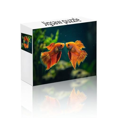 Puzzle Erwachsene 1500 Teile Fisch, Tier Puzzle Lernspiel Herausforderung Schwierigkeit, Vielfältig und Bunt Puzzlespiele, Freizeitaktivität Lustige Geschenke Wohndeko für Erwachsene ab 14 Jahren F-9 von Linncen