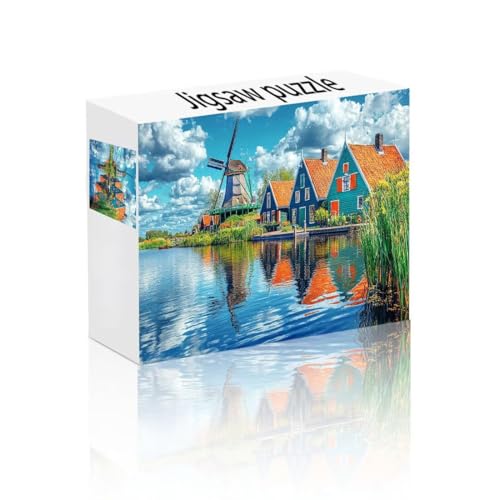 Puzzle Erwachsene 1500 Teile Haus, Wolke Puzzle Lernspiel Herausforderung Schwierigkeit, Vielfältig und Bunt Puzzlespiele, Freizeitaktivität Lustige Geschenke Wohndeko für Erwachsene ab 14 Jahren K-6 von Linncen