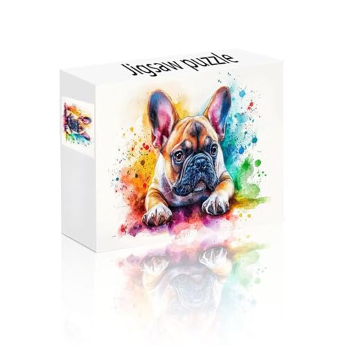 Puzzle Erwachsene 1500 Teile Hund, Bunt Puzzle Lernspiel Herausforderung Schwierigkeit, Vielfältig und Bunt Puzzlespiele, Freizeitaktivität Lustige Geschenke Wohndeko für Erwachsene ab 14 Jahren A-0 von Linncen
