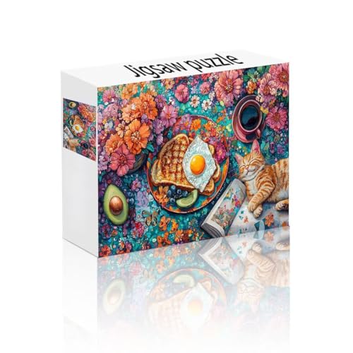 Puzzle Erwachsene 1500 Teile Katze, Kaffee Puzzle Lernspiel Herausforderung Schwierigkeit, Vielfältig Bunt Puzzlespiele, Freizeitaktivität Lustige Geschenke Wohndeko für Erwachsene ab 14 Jahren U-5 Puzzle Erwachsene 1500 Teile Katze, Kaffee Puzzle Lernspiel Herausforderung Schwierigkeit, Vielfältig Bunt Puzzlespiele, Freizeitaktivität Lustige Geschenke Wohndeko für Erwachsene ab 14 Jahren U-5 von Linncen