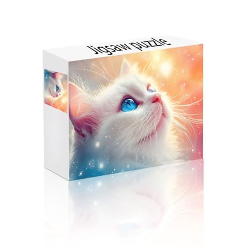 Puzzle Erwachsene 1500 Teile Katze, Traum Puzzle Lernspiel Herausforderung Schwierigkeit, Vielfältig und Bunt Puzzlespiele, Freizeitaktivität Lustige Geschenke Wohndeko für Erwachsene ab 14 Jahren G-6 von Linncen