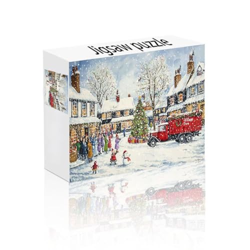 Puzzle Erwachsene 1500 Teile Ländlich, Schnee Puzzle Lernspiel Herausforderung Schwierigkeit, Vielfältig Bunt Puzzlespiele, Freizeitaktivität Lustige Geschenke Wohndeko für Erwachsene ab 14 Jahren O-8 von Linncen