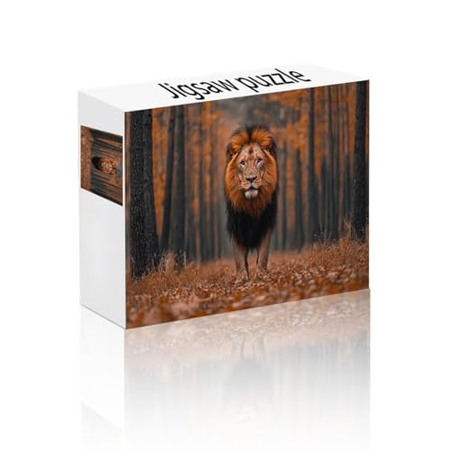 Puzzle Erwachsene 1500 Teile Löwe, Wald Puzzle Lernspiel Herausforderung Schwierigkeit, Vielfältig und Bunt Puzzlespiele, Freizeitaktivität Lustige Geschenke Wohndeko für Erwachsene ab 14 Jahren R-2 von Linncen