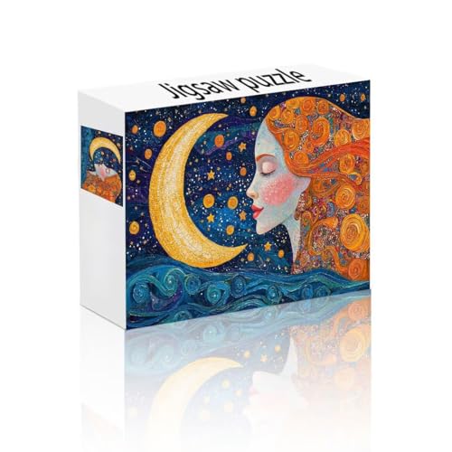 Puzzle Erwachsene 1500 Teile Mond, Schönheit Puzzle Lernspiel Herausforderung Schwierigkeit, Vielfältig Bunt Puzzlespiele, Freizeitaktivität Lustige Geschenke Wohndeko für Erwachsene ab 14 Jahren W-4 von Linncen