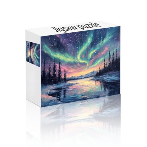 Puzzle Erwachsene 1500 Teile Polarlicht, Baum Puzzle Lernspiel Herausforderung Schwierigkeit, Vielfältig Bunt Puzzlespiele, Freizeitaktivität Lustige Geschenke Wohndeko für Erwachsene ab 14 Jahren A-6 Puzzle Erwachsene 1500 Teile Polarlicht, Baum Puzzle Lernspiel Herausforderung Schwierigkeit, Vielfältig Bunt Puzzlespiele, Freizeitaktivität Lustige Geschenke Wohndeko für Erwachsene ab 14 Jahren A-6 von Linncen