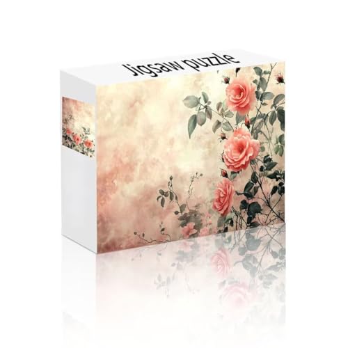 Puzzle Erwachsene 1500 Teile Rose, Anlage Puzzle Lernspiel Herausforderung Schwierigkeit, Vielfältig und Bunt Puzzlespiele, Freizeitaktivität Lustige Geschenke Wohndeko für Erwachsene ab 14 Jahren D-2 von Linncen