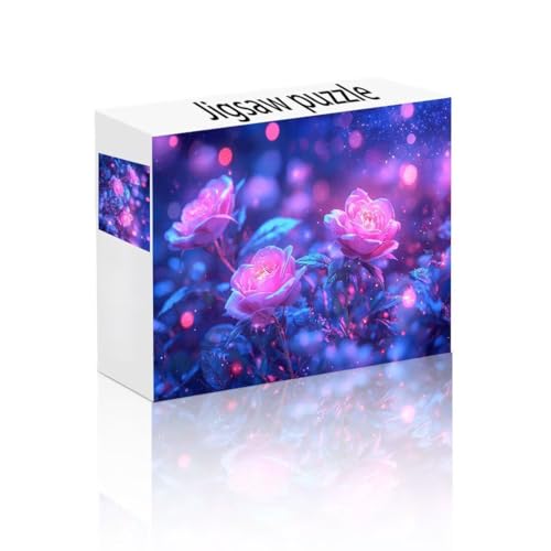 Puzzle Erwachsene 1500 Teile Rose, Traum Puzzle Lernspiel Herausforderung Schwierigkeit, Vielfältig und Bunt Puzzlespiele, Freizeitaktivität Lustige Geschenke Wohndeko für Erwachsene ab 14 Jahren K-5 von Linncen