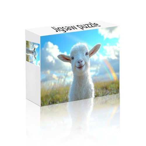 Puzzle Erwachsene 1500 Teile Schaf, Regenbogen Puzzle Lernspiel Herausforderung Schwierigkeit, Vielfältig Puzzlespiele, Freizeitaktivität Lustige Geschenke Wohndeko für Erwachsene ab 14 Jahren X-7 von Linncen