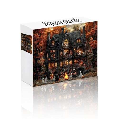 Puzzle Erwachsene 1500 Teile Schloss, Baum Puzzle Lernspiel Herausforderung Schwierigkeit, Vielfältig Bunt Puzzlespiele, Freizeitaktivität Lustige Geschenke Wohndeko für Erwachsene ab 14 Jahren M-2 von Linncen