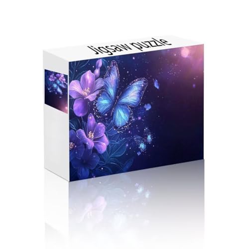 Puzzle Erwachsene 1500 Teile Schmetterling, Blume Puzzle Lernspiel Herausforderung Schwierigkeit, Vielfältig Puzzlespiele, Freizeitaktivität Lustige Geschenke Wohndeko für Erwachsene ab 14 Jahren Y-5 von Linncen