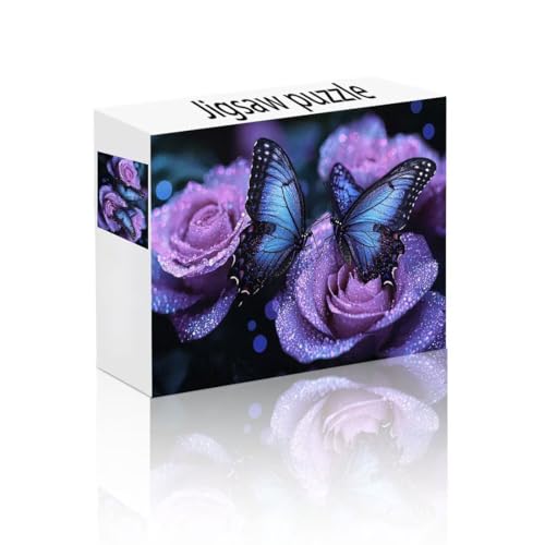Puzzle Erwachsene 1500 Teile Schmetterling, Blume Puzzle Lernspiel Herausforderung Schwierigkeit, Vielfältig Puzzlespiele, Freizeitaktivität Lustige Geschenke Wohndeko für Erwachsene ab 14 Jahren L-5 von Linncen