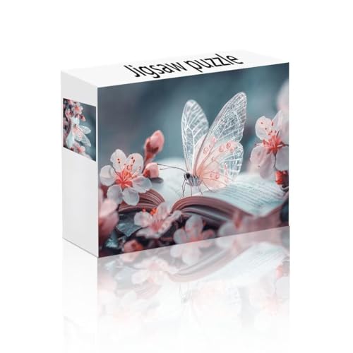 Puzzle Erwachsene 1500 Teile Schmetterling, Buch Puzzle Lernspiel Herausforderung Schwierigkeit, Vielfältig Puzzlespiele, Freizeitaktivität Lustige Geschenke Wohndeko für Erwachsene ab 14 Jahren E-2 von Linncen