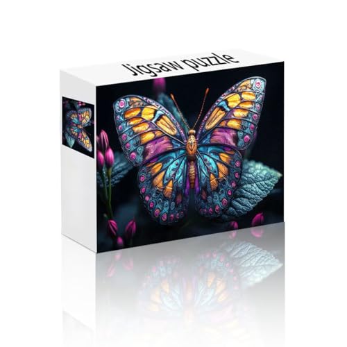 Puzzle Erwachsene 1500 Teile Schmetterling, Tier Puzzle Lernspiel Herausforderung Schwierigkeit, Vielfältig Puzzlespiele, Freizeitaktivität Lustige Geschenke Wohndeko für Erwachsene ab 14 Jahren G-6 von Linncen
