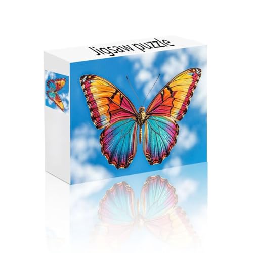 Puzzle Erwachsene 1500 Teile Schmetterling, Wolke Puzzle Lernspiel Herausforderung Schwierigkeit, Vielfältig Puzzlespiele, Freizeitaktivität Lustige Geschenke Wohndeko für Erwachsene ab 14 Jahren O-5 von Linncen