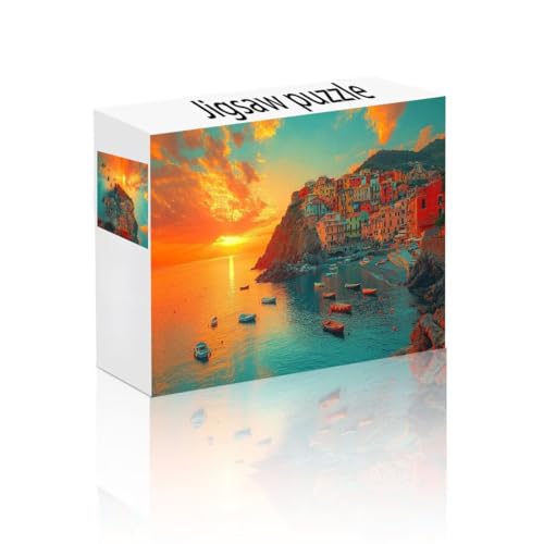 Puzzle Erwachsene 1500 Teile Sonnenuntergang, Stadt Puzzle Lernspiel Herausforderung Schwierigkeit, Vielfältig Bunt Puzzlespiele, Freizeitaktivität Lustige Geschenke für Erwachsene ab 14 Jahren A-7 von Linncen