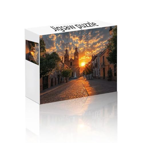 Puzzle Erwachsene 1500 Teile Sonnenuntergang, Straße Puzzle Lernspiel Herausforderung Schwierigkeit, Vielfältig Bunt Puzzlespiele, Freizeitaktivität Lustige Geschenke für Erwachsene ab 14 Jahren A-7 Puzzle Erwachsene 1500 Teile Sonnenuntergang, Straße Puzzle Lernspiel Herausforderung Schwierigkeit, Vielfältig Bunt Puzzlespiele, Freizeitaktivität Lustige Geschenke für Erwachsene ab 14 Jahren A-7 von Linncen