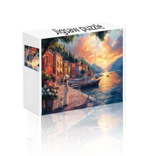 Puzzle Erwachsene 1500 Teile Stadt, Sonnenuntergang Puzzle Lernspiel Herausforderung Schwierigkeit, Vielfältig Bunt Puzzlespiele, Freizeitaktivität Lustige Geschenke für Erwachsene ab 14 Jahren Q-8 von Linncen