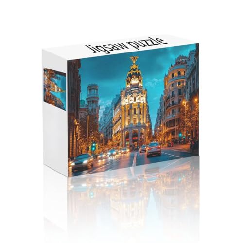 Puzzle Erwachsene 1500 Teile Stadt, Straße Puzzle Lernspiel Herausforderung Schwierigkeit, Vielfältig Bunt Puzzlespiele, Freizeitaktivität Lustige Geschenke Wohndeko für Erwachsene ab 14 Jahren Z-1 von Linncen