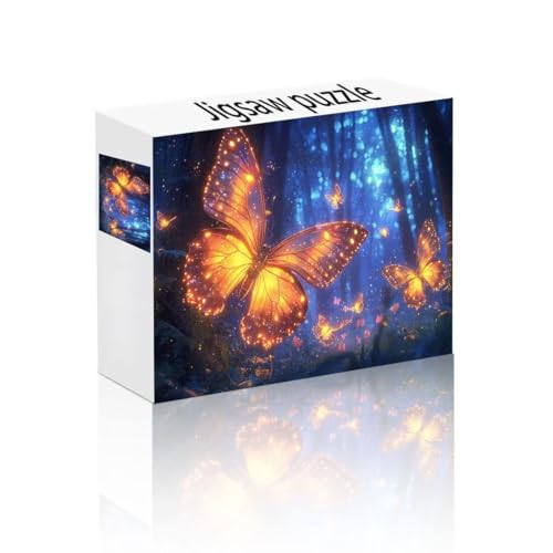 Puzzle Erwachsene 1500 Teile Traum, Schmetterling Puzzle Lernspiel Herausforderung Schwierigkeit, Vielfältig Puzzlespiele, Freizeitaktivität Lustige Geschenke Wohndeko für Erwachsene ab 14 Jahren D-5 von Linncen