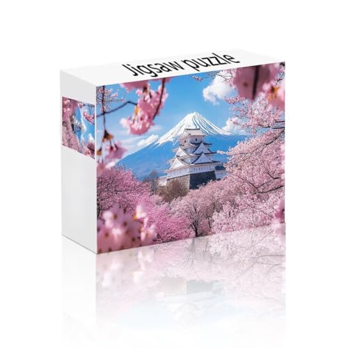 Puzzle Erwachsene 1500 Teile Vulkan Fuji, Blume Puzzle Lernspiel Herausforderung Schwierigkeit, Vielfältig Puzzlespiele, Freizeitaktivität Lustige Geschenke Wohndeko für Erwachsene ab 14 Jahren W-7 von Linncen